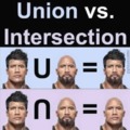 Union vs intersection
