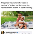 Gender neutral term for niece