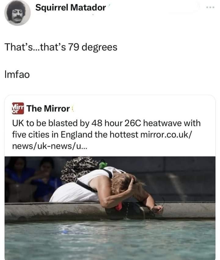 It's not hot at all - meme