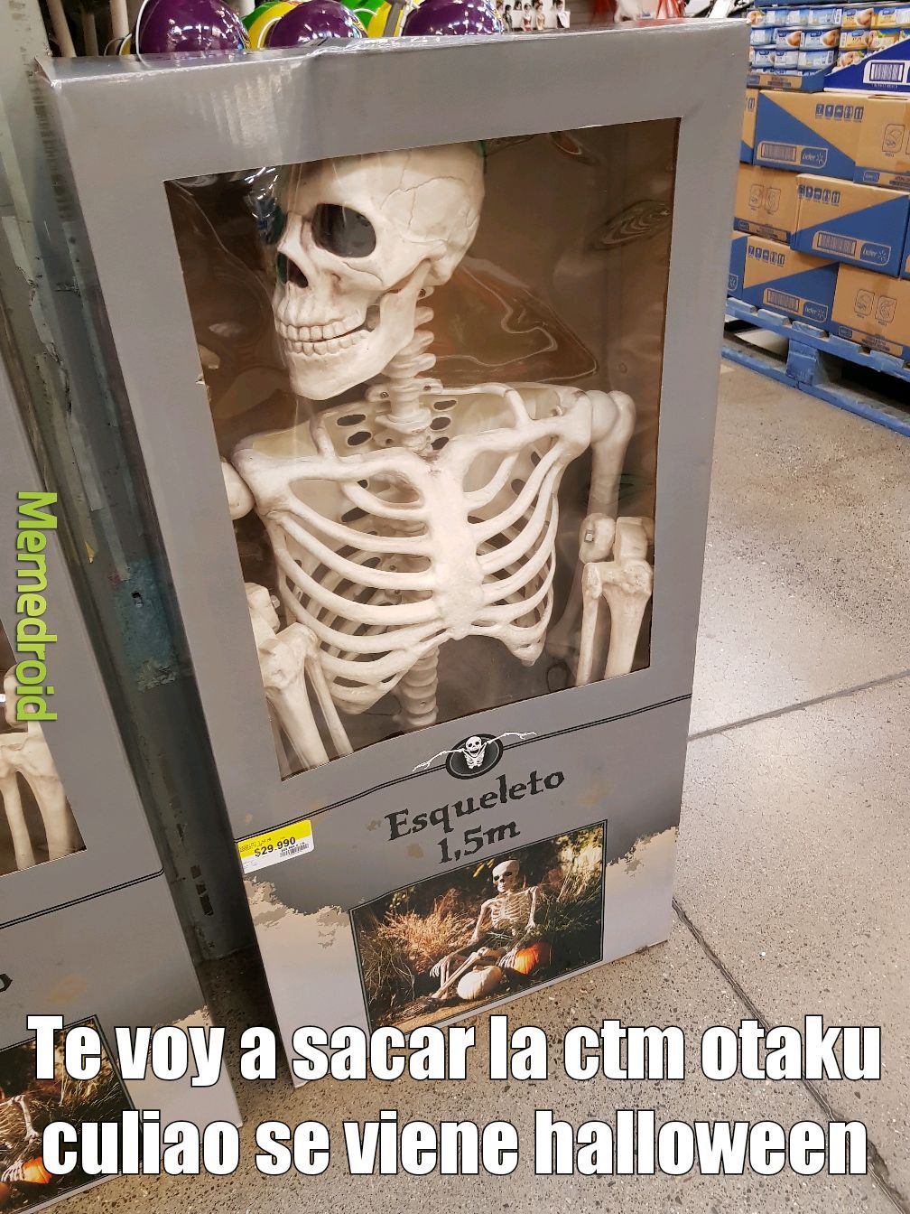 El título fue a comprar esqueletos - meme