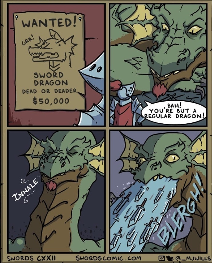 sword dragon - meme