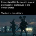 Disneyland is the place for explosives.