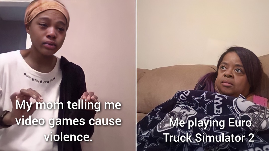 Who knew driving trucks causes violence?! :D - meme