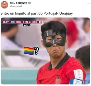 El espontáneo en el Portugal uruguay - meme