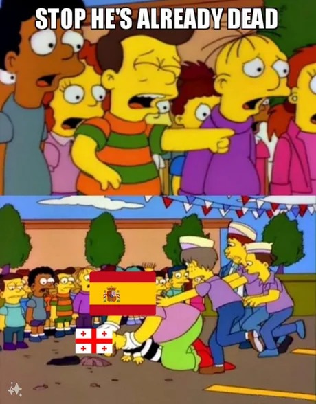 Spain vs Georgia meme