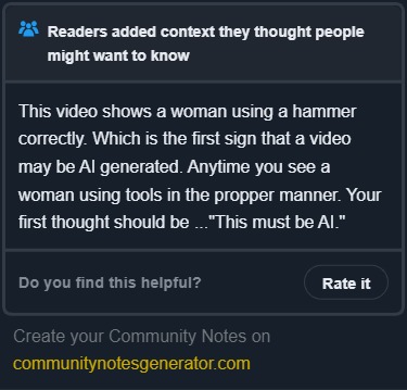 Community notes - meme
