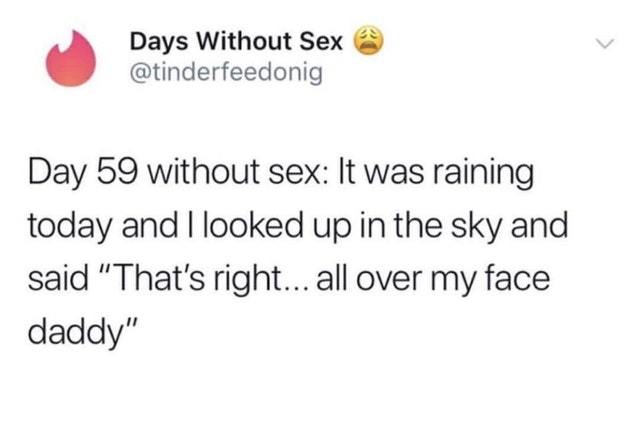 Days without sex - meme