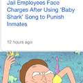 Jail employees face charges after using baby shark song to punish inmates