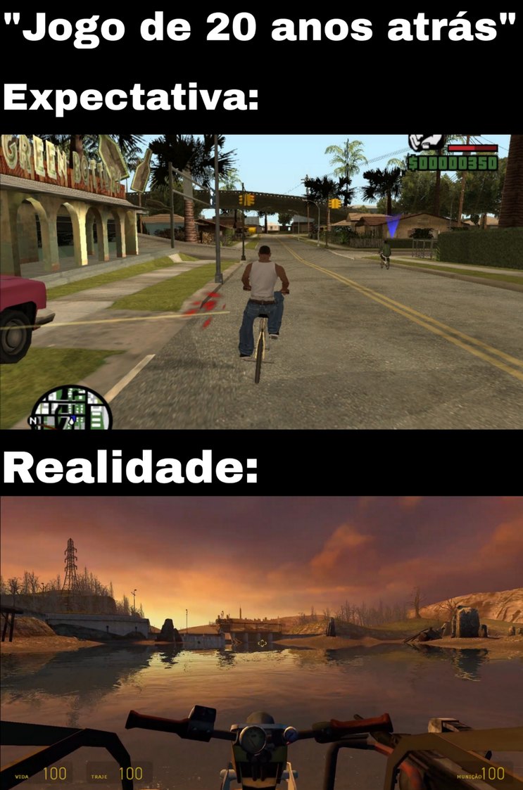 Sou extremamente desgostoso com gráfico realista, mas isso daqui é ASSUSTADOR pra 2004 - meme