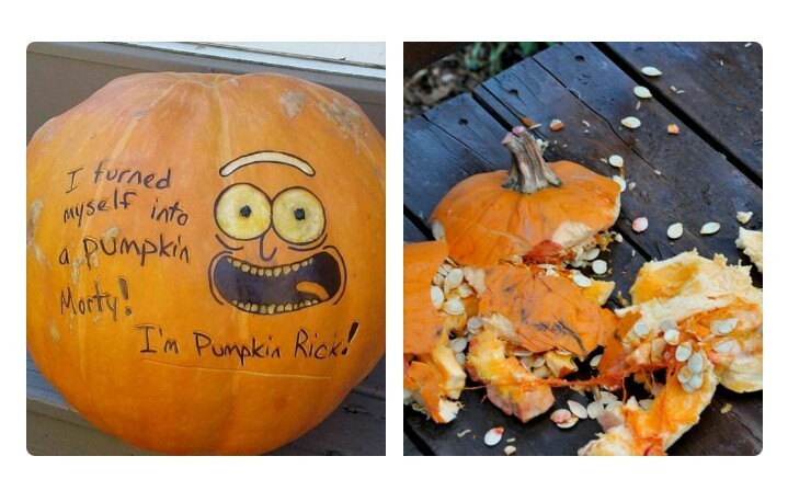 Pumpkin Rick XD - meme