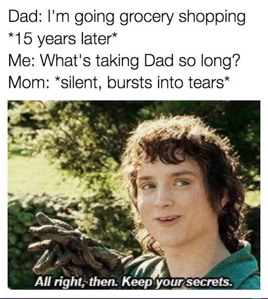 Long line at the grocery shop - meme