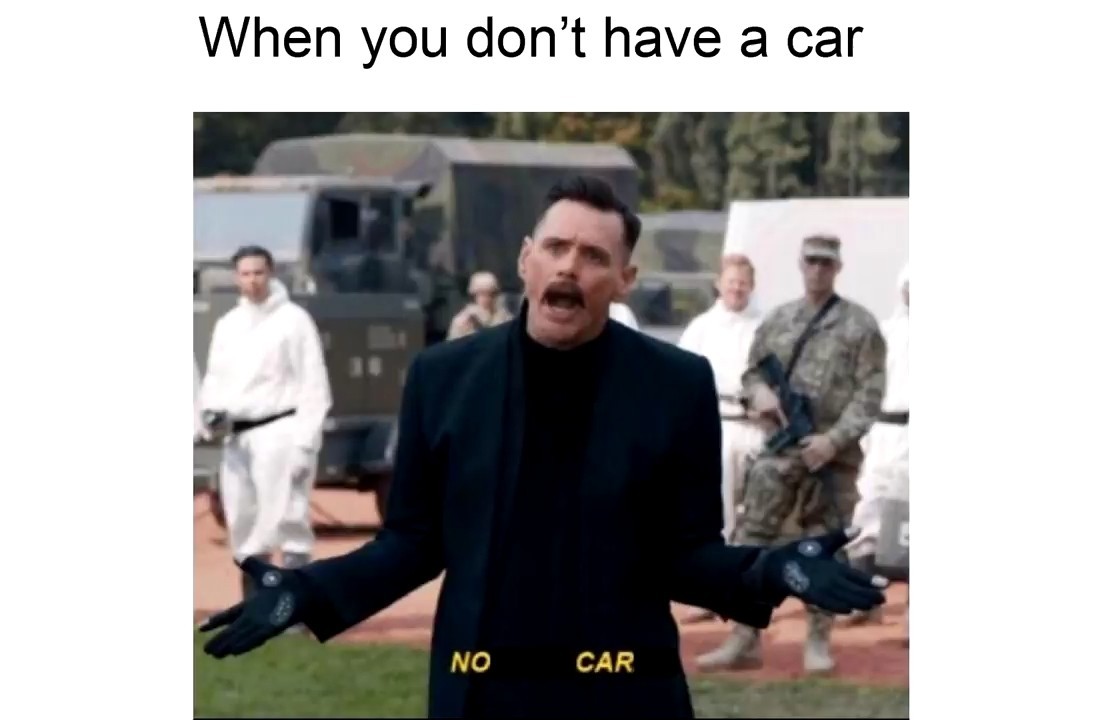 No car - meme