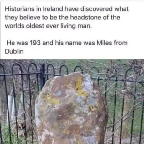 Miles from Dublin - meme