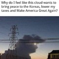 Trump cloud is woke