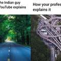 Explanations: Indian guy vs your professor