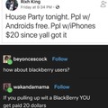 Blackberry users