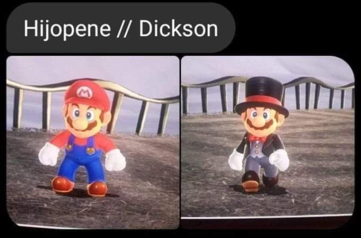 Mario and the cooler mario - meme