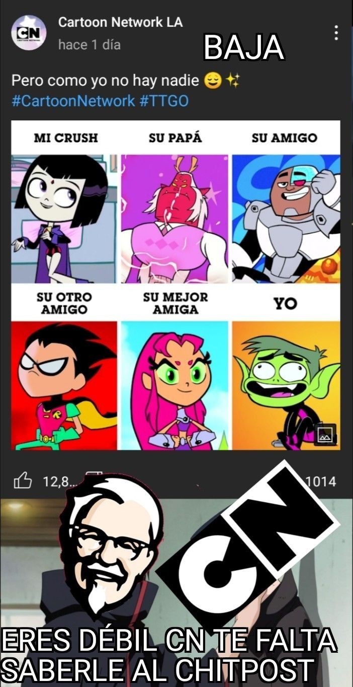 Cartoon network haciendo memes normies