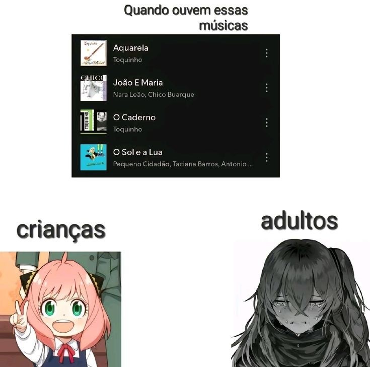 Músicas e seus significados - meme