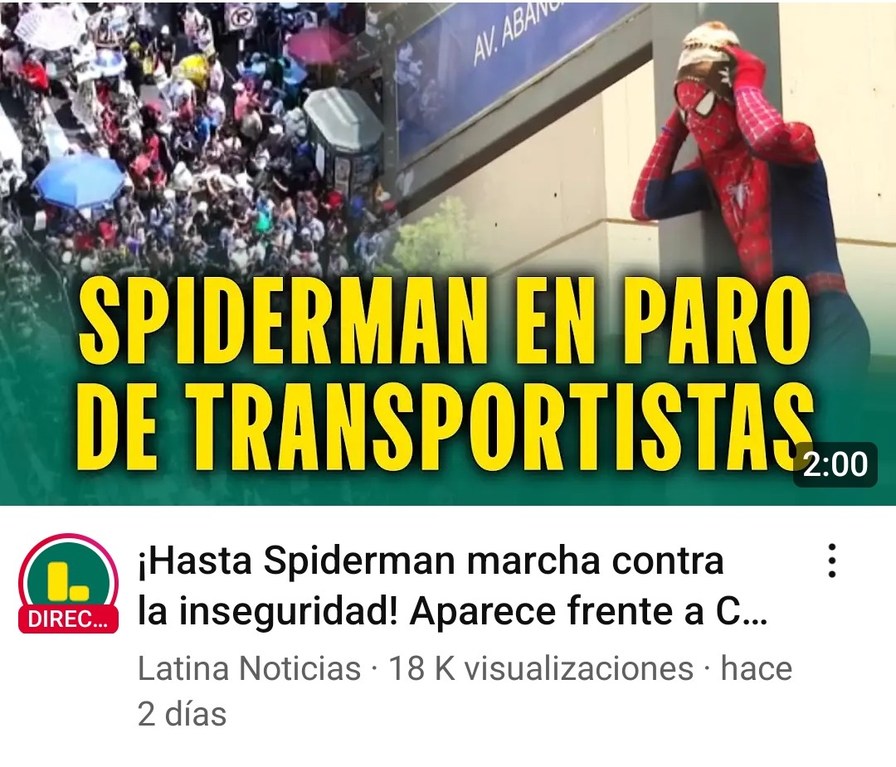Spiderman: sin carro a casa - meme