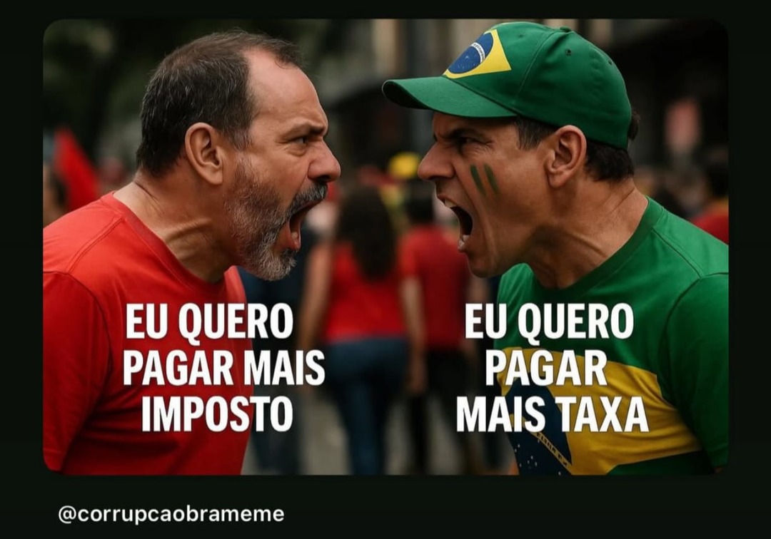 Direita e esquerda bostileira é tipo: - meme