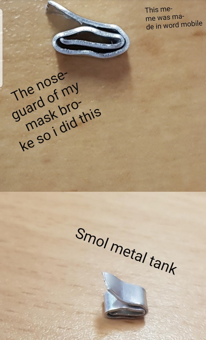 Smol metal tank - meme