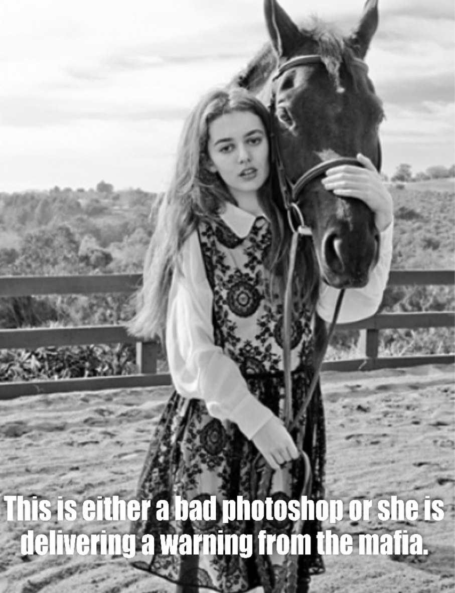Bad Photoshopping - Well no horse’s ass here. - meme