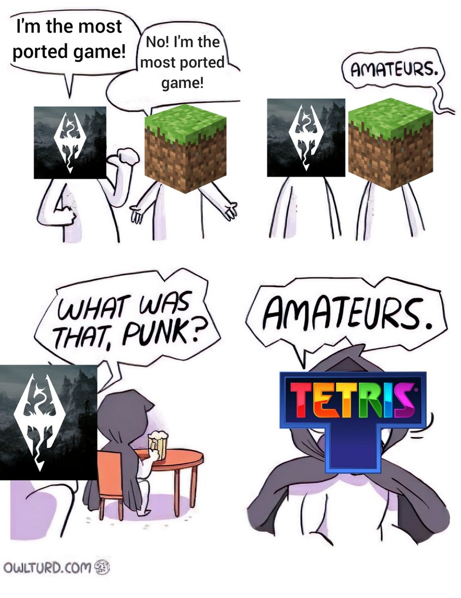 Tetris has been ported to 65 platforms! - meme