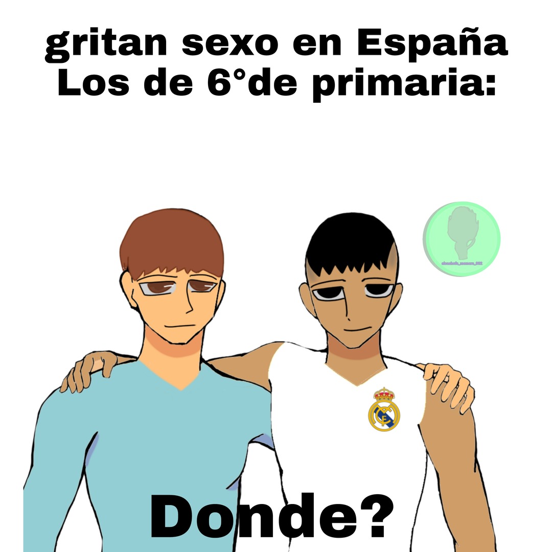 Ignoren la mierda de dibujo que hice xD pd:el logo del Madrid no lo puse a malas - meme