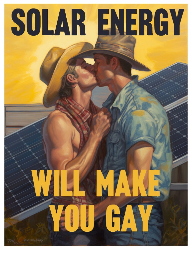 Solar Energy Will Make You Gay - meme