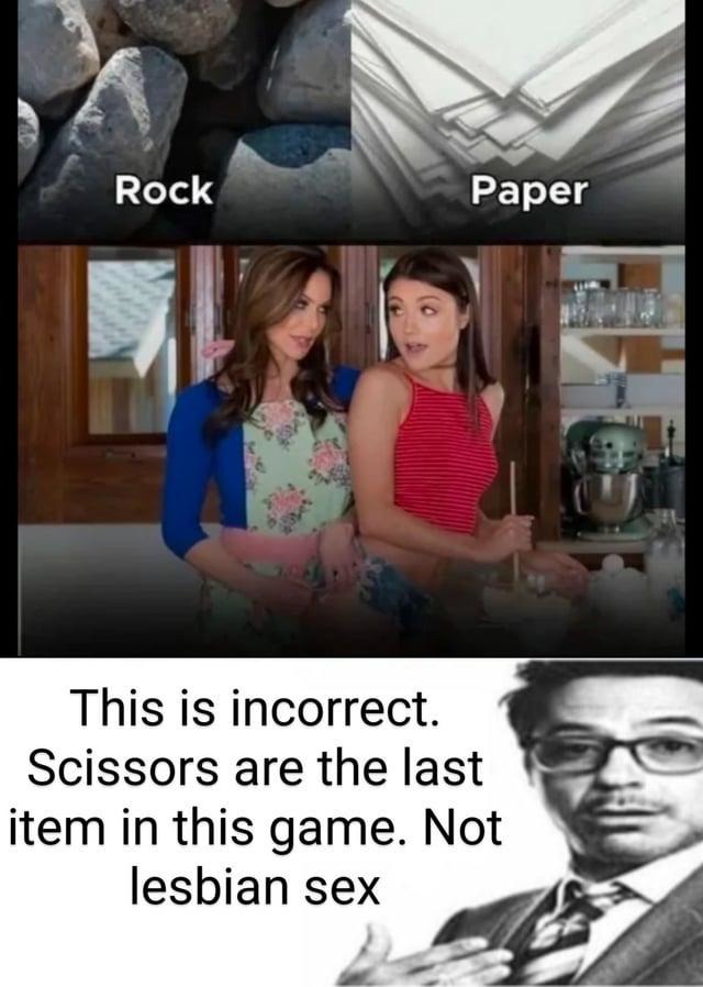 Rock paper scissors, not rock paper plot twist - meme