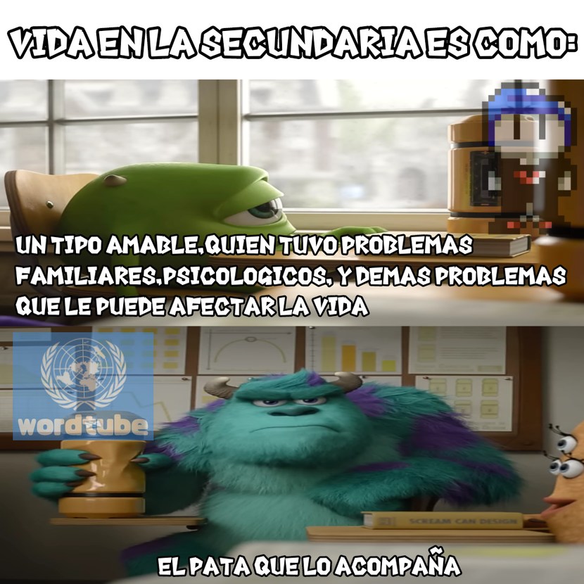 Los memes de monster inc son eternos (iba publicar un meme relacionado a la película de Minecraft pero como el sistema de moderacion ha cambiado ni modo)