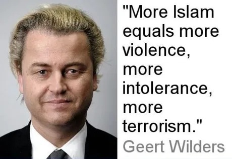 Geert Wilders quote, what do you think - meme