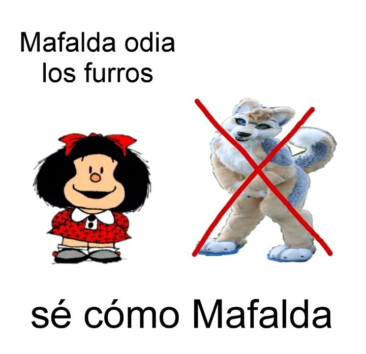 Si no lo pasas eres furro - meme