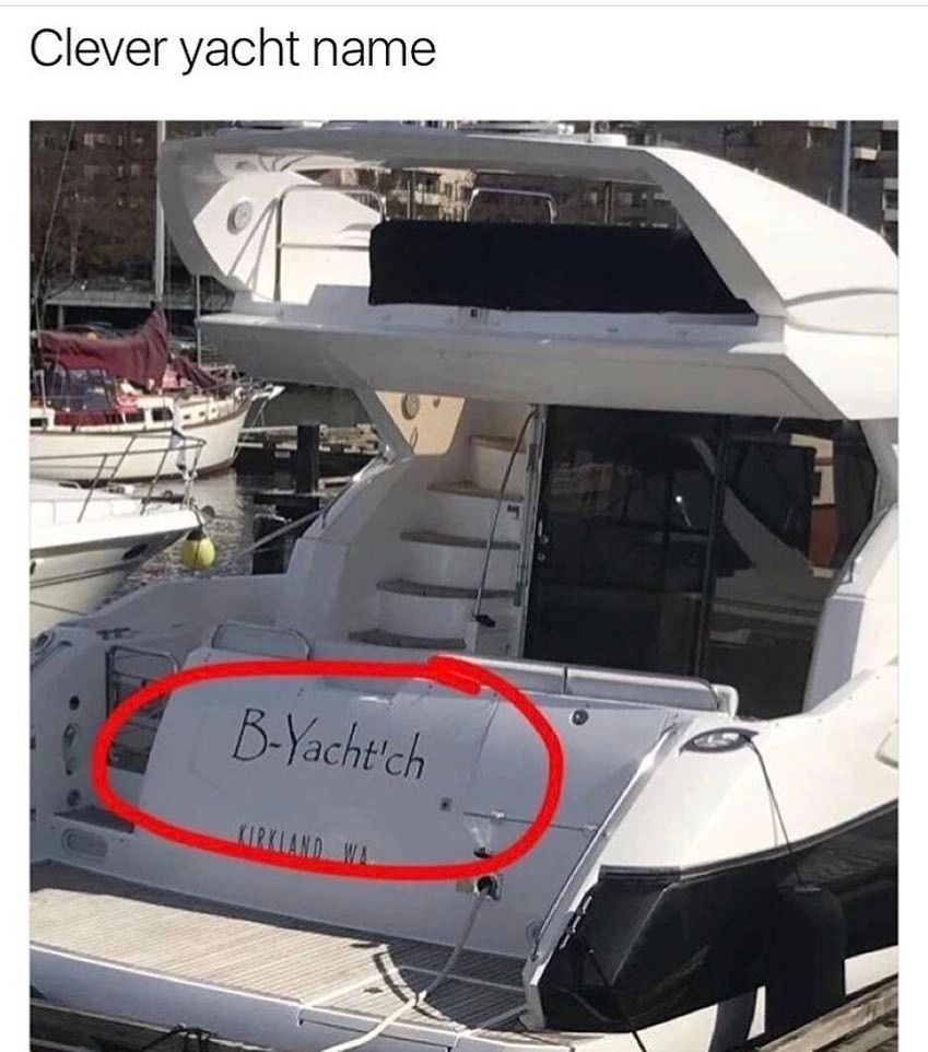 Yacht name - meme