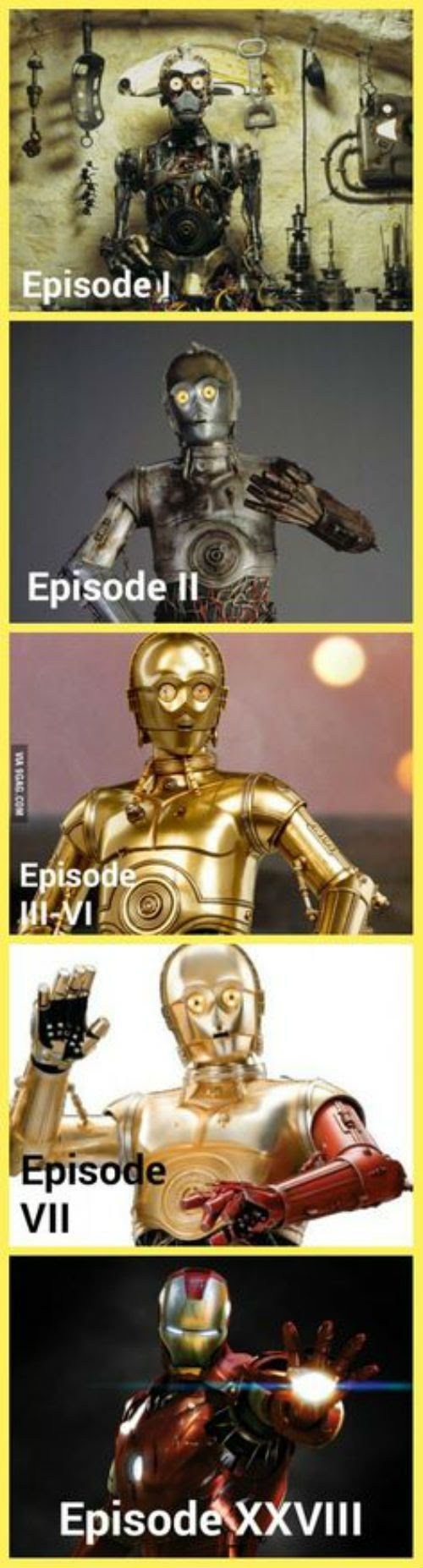 C3PO Evolution - meme