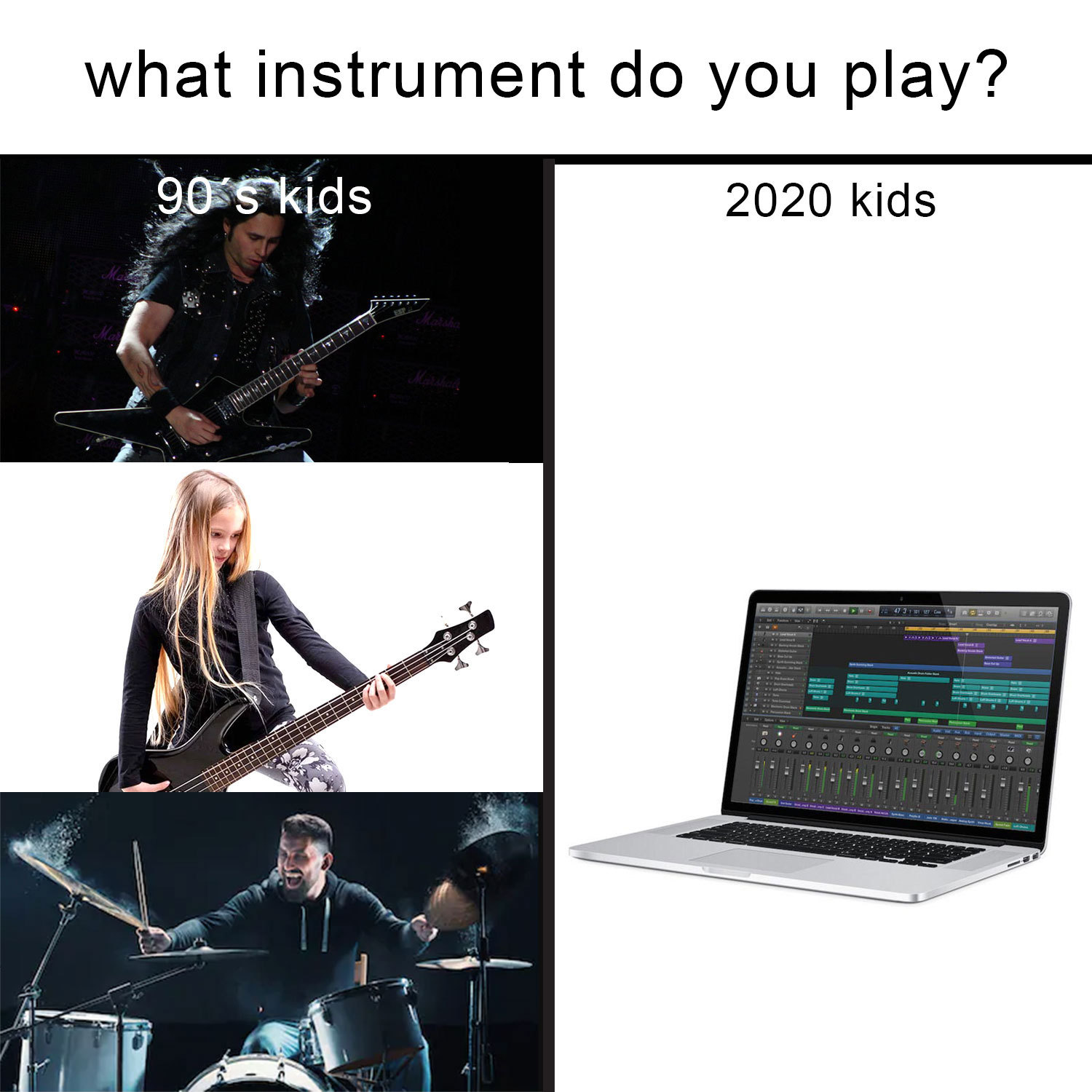 computer bands - meme