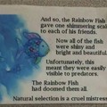 I don't remember that part of rainbow fish.