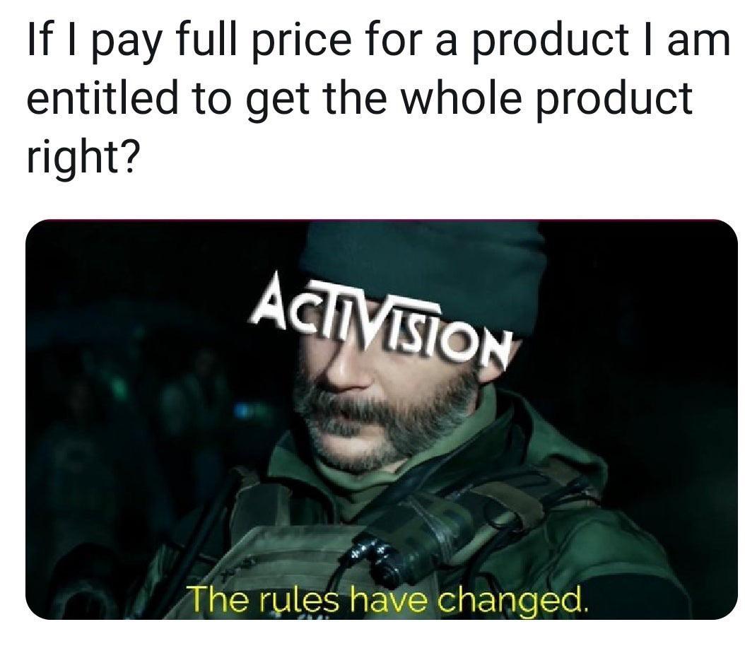 How much did Sony pay Activision? - meme