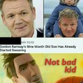 Gordon Ramsay's nine month old son has already started swearing