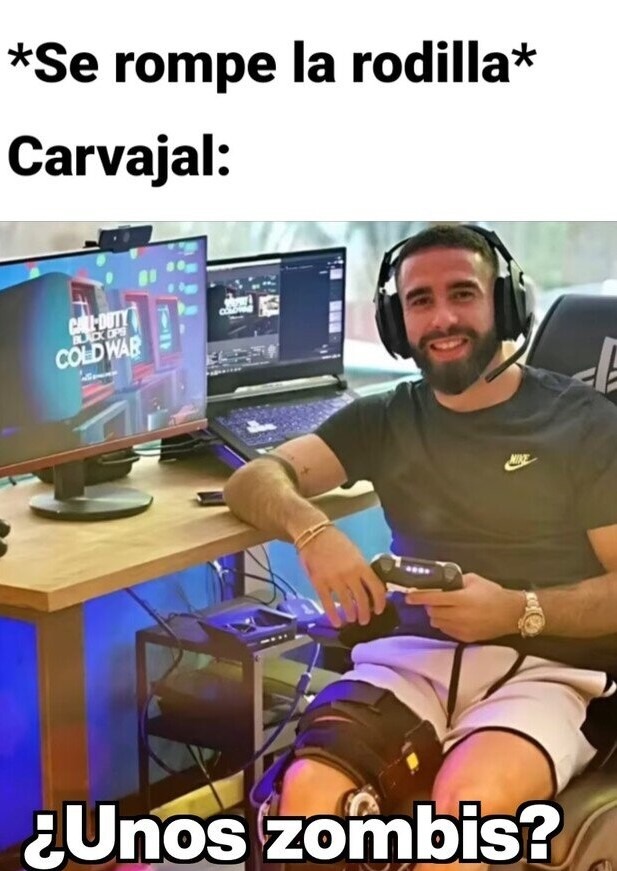Mi pana que se rompió el cruzado literalmente - meme