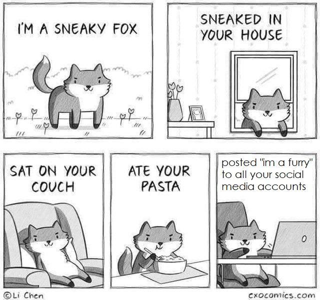 Sneaky fox - meme