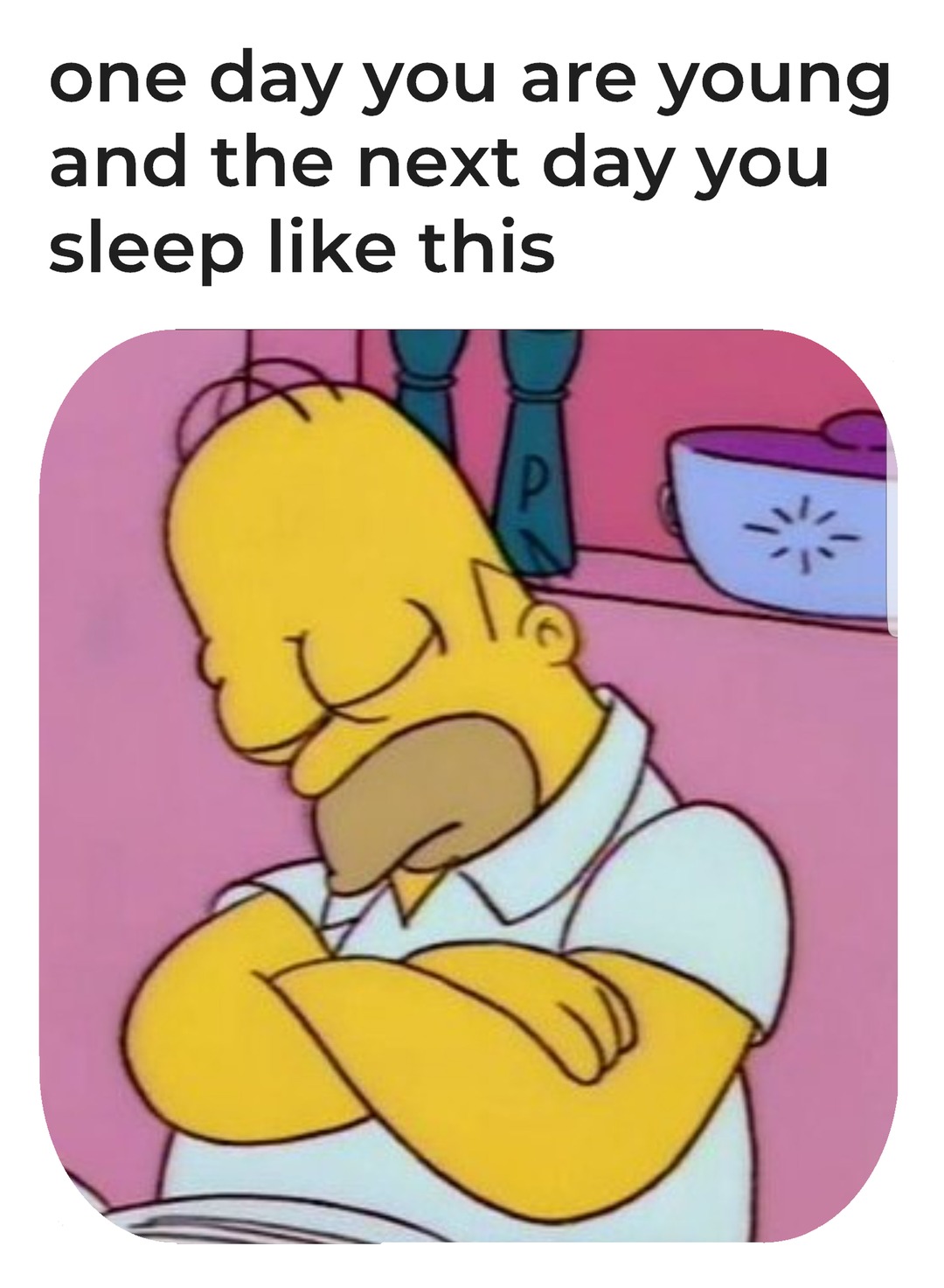 The next day you sleep like this - meme