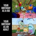 Birthday as an adult meme