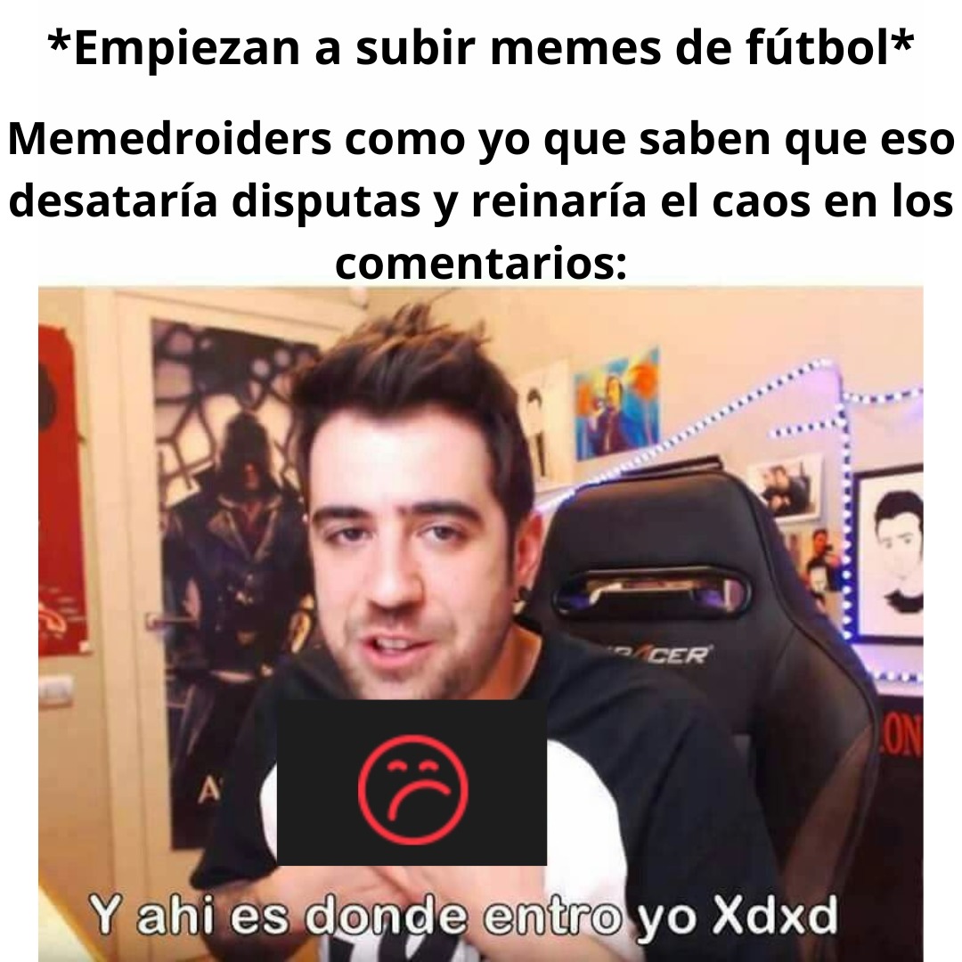 Nada de fulbo, no queremos otra guerra. - meme