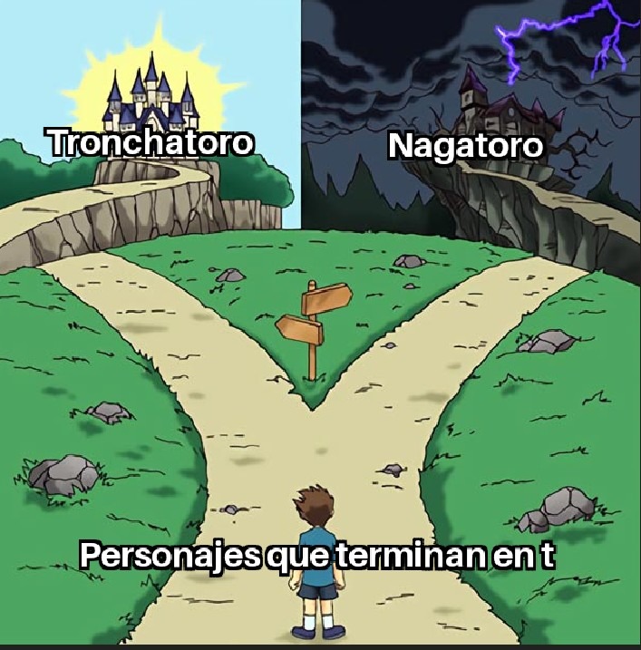 Personajes que terminan en toro - meme