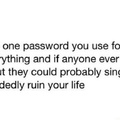 Whats your password?