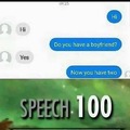 Speech 100 , this is how you do it