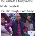 Mods who delete my memes have gae