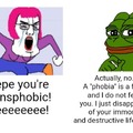 Pepe says No to Trans. Be like Pepe.